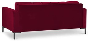 Canapea din catifea Cosmopolitan Design Bali, roșu