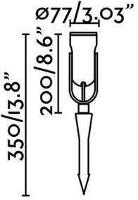 FARO 70037 - Lampă exterior LED SLOT-35 LED/14W/230V IP65 3000K