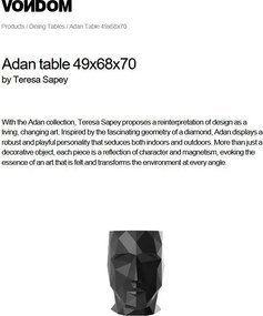Masa exterior/interior design decorativ ADAN STOOL, lucios