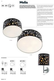 Plafonieră Redo 01-2138 MELIA 2xE27/42W/230V d. 30 cm