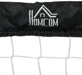 HOMCOM Set de obiective de fotbal, 2 obiective mini pliabile, cadru metalic, inclusiv unelte, 90 x 36 x 60 cm, Negru | Aosom Romania