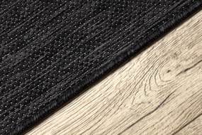 Covor, traversa SISAL SION A5165A Melanj țesute plate negru