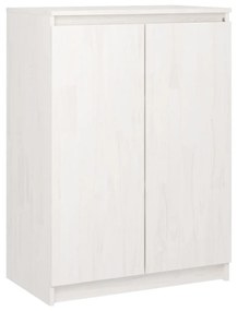 808109 vidaXL Servantă, 60x36x84 cm, alb, lemn masiv de pin
