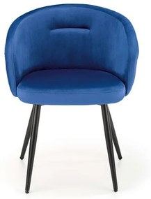 Scaun K430 velvet bleumarin