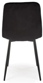 Scaun K525 velvet negru