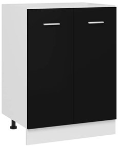 vidaXL Dulap inferior “Lyon”, negru, 60 x 46 x 81,5 cm, lemn prelucrat