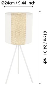 Lampă de masă ARNHEM 1xE27/40W/230V Eglo 43555