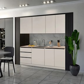 Mobilier de bucătărie, 2 m, caşmir, ASTI