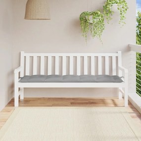 vidaXL Pernă bancă de grădină, gri, 180x50x7 cm, material oxford