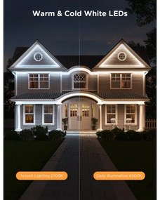 Bandă de exterior Govee Outdoor Pro SMART RGBICWW LED 10m Wi-Fi IP65