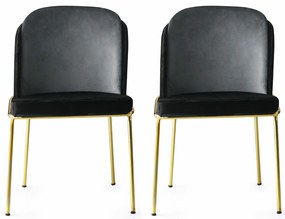 Set de scaune de sufragerie Dore Black, 2 buc.