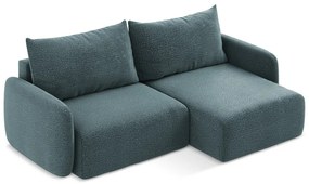 Colțar turcoaz extensibil/cu spațiu de depozitare (cu colț pe partea dreaptă) Kalena – Makamii