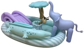 Piscină gonflabila copii cu tobogan Safari
