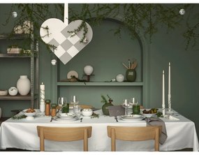 Decorațiune suspendată din ceramică Kähler Design Cone, înălțime 14,5 cm, alb