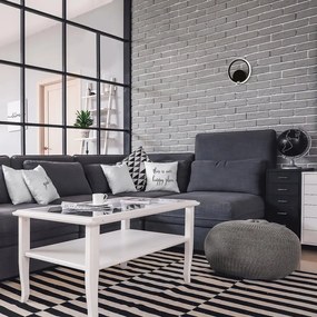 Aplica LED design modern Willow negru mat, alb