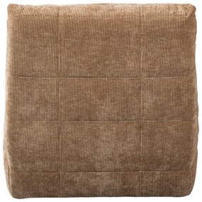 Fotoliu maro deschis reglabil de relaxare cu tapițerie din catifea reiată Hein – WOOOD