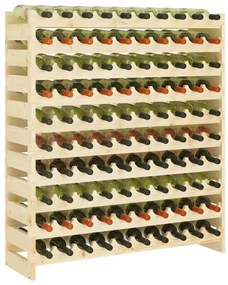 Suport de vinuri, 101x29x112 cm, lemn masiv de pin