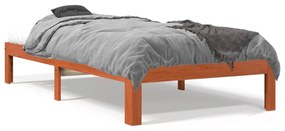 844169 vidaXL Cadru de pat, maro ceruit, 100x200 cm, lemn masiv de pin