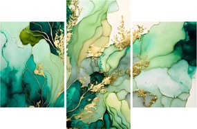 Tablou - Abstractizare verde (90x60 cm)