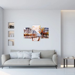 Tablou - Viața în oraș (90x60 cm)