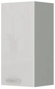 Dulap superior de bucătărie Brunea 30 G-72 1F (gri + alb lucios). 1024997