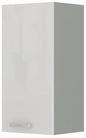 Dulap superior de bucătărie Brunea 30 G-72 1F (gri + alb lucios). 1024997