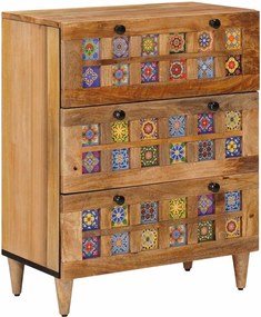 vidaXL Bufet natural 60 x 33 x 75 cm Lemn de mango solid