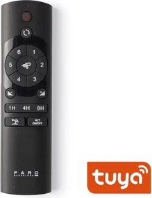 FARO 33428WT1N - Ventilator LED dimabil JUST FAN S, 16W/230V, Ø 81 cm, maro/alamă, WT + telecomandă