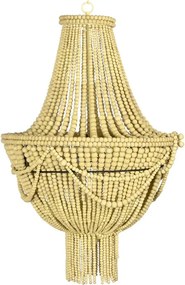 Lustră suspendată din metal, galben, cu 50 de sfere, 73 x 50 cm, „Clamecy”