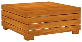 Set mobilier gradina cu perne, 9 piese, lemn masiv de acacia Morke gra, 3x colt + 4x mijloc + suport pentru picioare + masa, 1