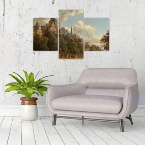 Tablou - Jan van der Heyden, View Down a Dutch Canal, reproducere (90x60 cm)