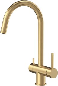 Baterie de bucatarie REA Caren auriu periat