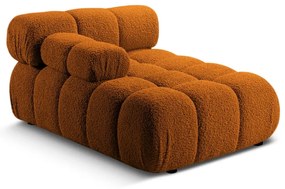 Modul pentru canapea modulară portocaliu cu tapițerie din țesătură bouclé (cu colț pe partea stângă ) Bellis – Micadoni Home