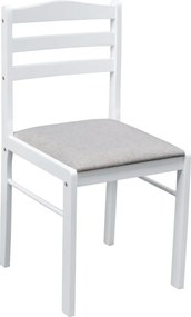 Set de sufragerie 1+4, alb/gri bej, SOMIN
