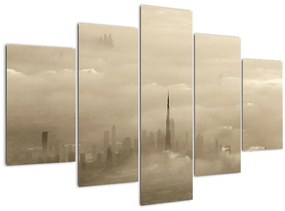 Tablou - Oraș în nori (150x105 cm)