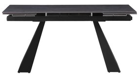 Masa dining extensibila, grafit neagra, 160-240x90 cm, SALAL