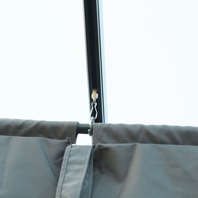 Outsunny Foisor Pergola cu Panza Glisanta pentru Exterior, 298 x 213 x 222 cm | Aosom Romania