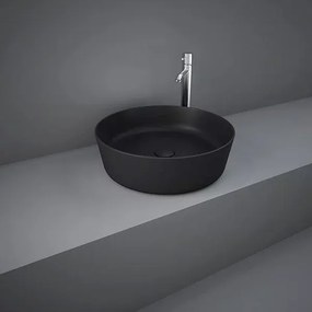Lavoar rotund negru mat Rak Feeling 42 cm