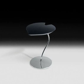 Masuta design LUX cu blat in forma de frunza, LEAF STEEL negru 7511942.96