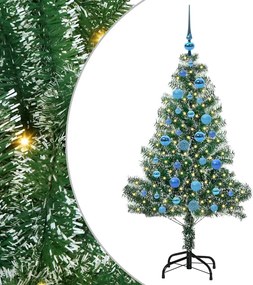 vidaXL Pom de Crăciun artificial cu zăpadă imitată și lumină LED