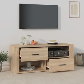 Comoda TV, stejar sonoma, 100x35x40 cm, lemn prelucrat 1, Stejar sonoma