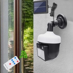 Set 3 bucati Lampa Solara Tip Camera Rotativa 360 Grade cu Panou Separata si Senzor de Miscare