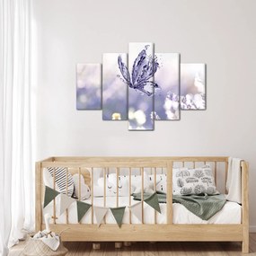 Tablou - Fluture și lavandă (150x105 cm)