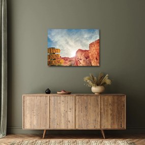 Tablou unui indicator cu inscripție (70x50 cm)