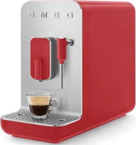Espressor automat SMEG Collezione BCC02RDMEU, 1350 W, 19 bar, 1,4 l, 8 functii, Rasnita incorporata, Cafea boabe, Spumare lapte, Rosu