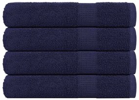 vidaXL Prosoape pentru saună 4 buc Albastru marin 360 g/m² 100% bumbac