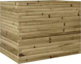 vidaXL Jardinieră de grădină, 90x60x68,5 cm, lemn de pin impregnat