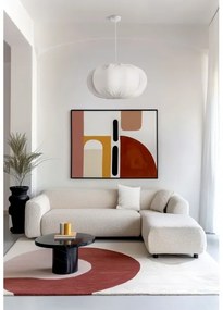 Lustru suspendat pe cablu CAFEE, 1x E27, 40W, 230V, Ø 52 cm, alb