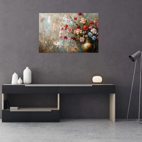 Tablou - Vaza de flori (90x60 cm)