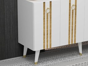 Dulap Pometu (alb + auriu) . 1093455